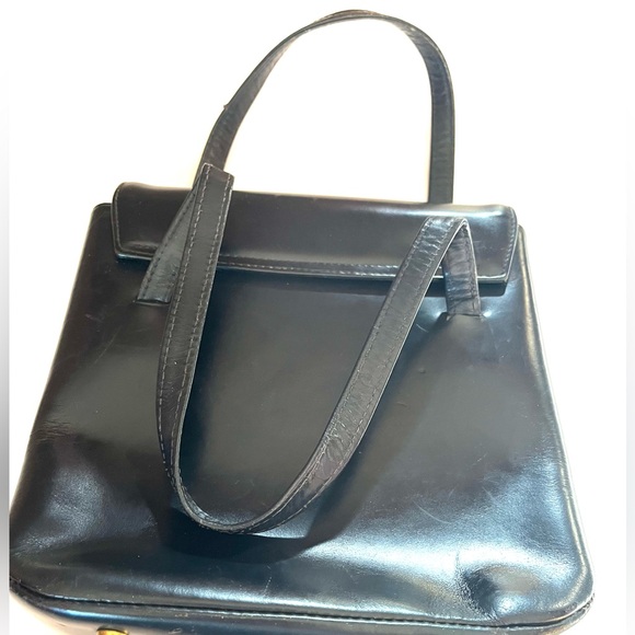 Dolfan Vintage 60's  Leather Handbag  - Made in France - Picture 2 of 13